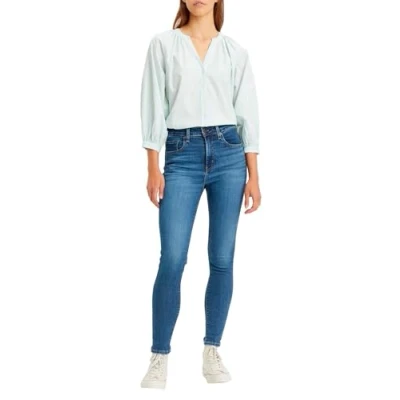 Afbeelding van Levi&#039;s 721 HIGH RISE Skinny Jeans Fit, Dames, Maat: 26x32, Blue wave mid med indigo
