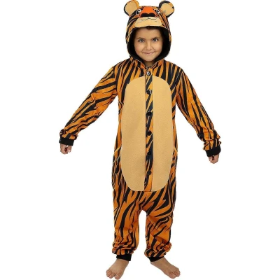 Afbeelding van FUNIDELIA Onesie Tijger kostuum 10 12 jaar (146 158 cm)