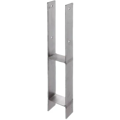 Afbeelding van Alberts 213718 H paalhouders rvs vrije breedte 71 161 mm totale hoogte 600 800 materiaaldikte 4 8 91