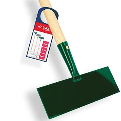 Afbeelding van KADAX IJshaker van versterkt staal, ijskrabber met lange steel hout, ijskrabber, vloerschraper voor tuin, ijssnijder (breedte: 26 cm)