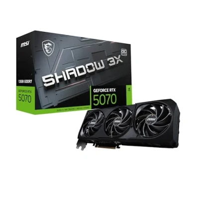 Afbeelding van MSI GeForce RTX 5070 12G SHADOW 3X OC NVIDIA 12 GB GDDR7