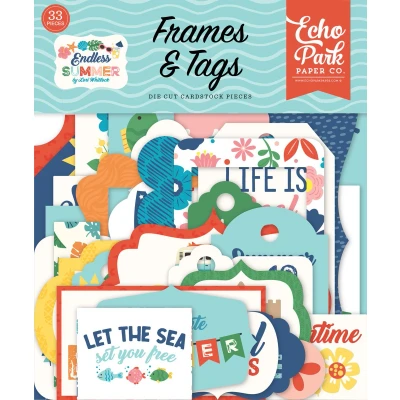 Afbeelding van Echo Park Endless Summer Frames &amp; Tags 33pcs (ES274025)