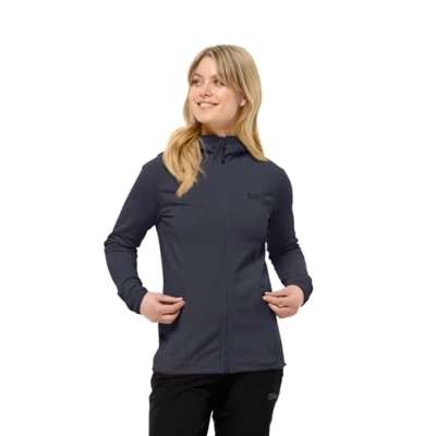 Afbeelding van Jack Wolfskin Baiselberg FZ Outdoorjas, Dames, Maat: XL, Graphite