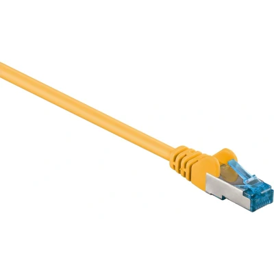 Afbeelding van S/FTP CAT6a 10 Gigabit netwerkkabel / geel LSZH 5 meter