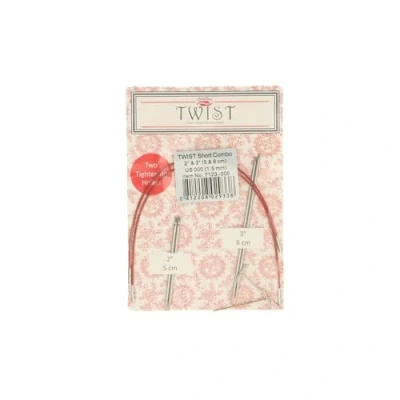 Afbeelding van ChiaoGoo Twist (5 + 8cm, 1.50mm) Lace korte verwisselbare naaldpunten Combo Pack 1 eenheid