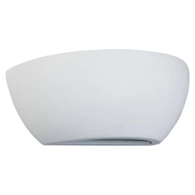 Afbeelding van Lindby Wandlamp 1licht gips, metaal, glas H: 9 cm E14 wit