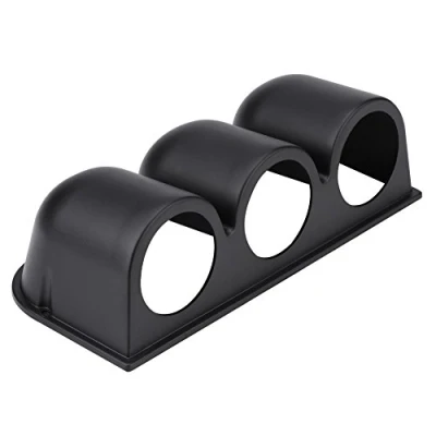 Afbeelding van Qiilu meterbeugel 52 mm, universele 3 gaats meterhouder Dash Mount zwart