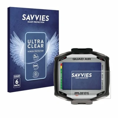 Afbeelding van Savvies Screenprotector voor Mares Quad Air Folie Beschermfolie transparant (6 Stuks)