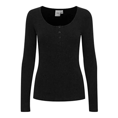 Afbeelding van ICHI Ihsuper LS Trui, Dames, Maat: XS, Black