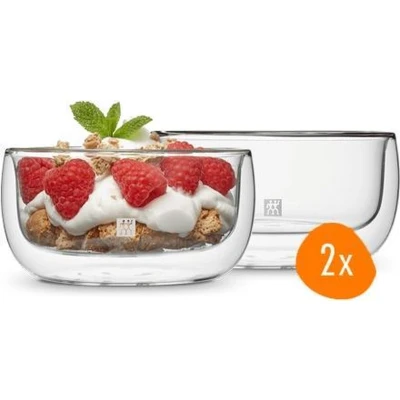 Afbeelding van Zwilling Sorrento dubbelwandige kom 12 cm set van 2 Transparant