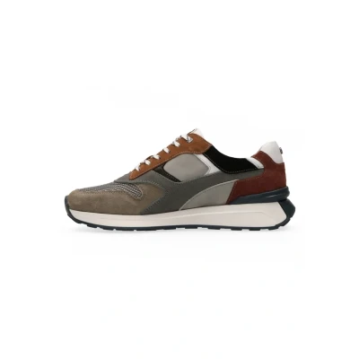 Afbeelding van Australian Footwear Kyoto Sneakers laag, Heren, Maat: 41, Grey combi Leer