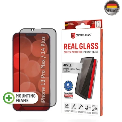 Afbeelding van Screenprotector Apple iPhone 14 Plus: Displex Real Privacy Glass FC