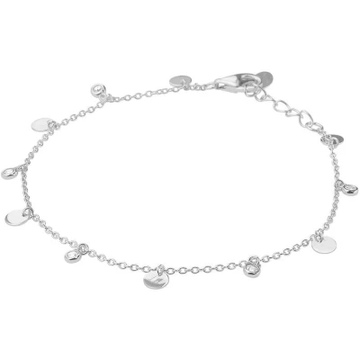 Afbeelding van Armband Zilver Zirkonia 1,2 mm 16,5 + 2 cm