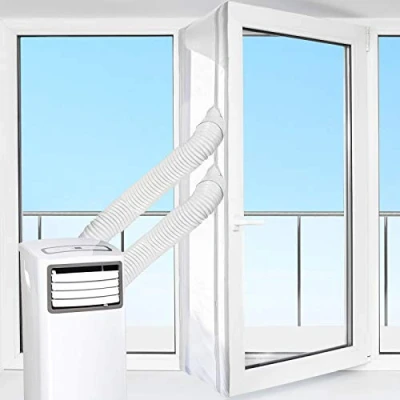 Afbeelding van HOOMEE Raamafdichting voor Mobiele Airconditioners, Wasdrogers, Afzuigluchtdrogers Heteluchtstop Bevestiging aan Ramen, Dakramen, Openslaande Ramen (Airconditioning 560cm)