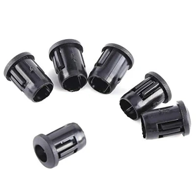 Afbeelding van Plastic Zwarte Led Beugel, 50st Lichtgevende Diode Houder Clip Bezel Armatuur Socket 5mm
