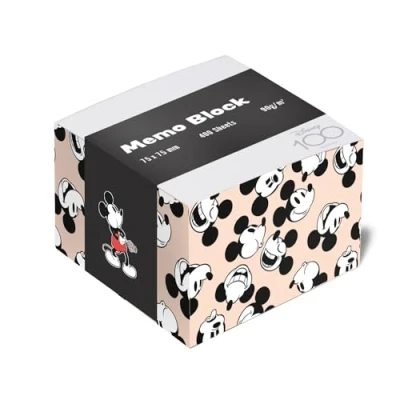Afbeelding van Grupo Erik Memo blok Mickey 100ste Verjaardag Notitieblok 400 vellen, 7,5x 7,5 cm