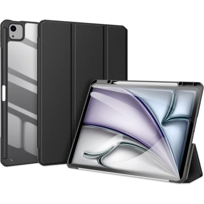 Afbeelding van Dux Ducis Tablet hoes geschikt voor Apple iPad Air 13 (2024) Toby Series Auto Wake/Sleep functie Met Pencil houder Zwart