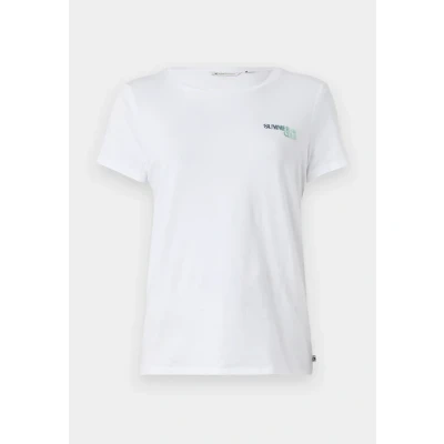 Afbeelding van TOM Tailor Denim Tshirt print, Dames, Maat: XS, White