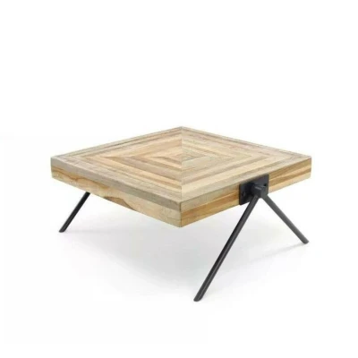 Afbeelding van Fraaai Nora salontafel teak 70x70 cm Hout