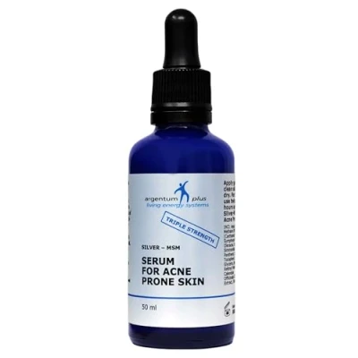 Afbeelding van Drievoudig Sterkte Zilver MSM Serum voor Acne Gevoelige Huid 50 ml