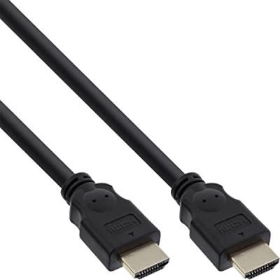 Afbeelding van InLine® HDMI kabel, 19 pins M/M, zwart, vergulde contacten, 7.5m