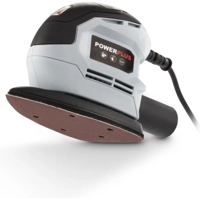 Afbeelding van Handpalmschuurmachine Powerplus 130 watt (Ergonomische greep, Inclusief schuurpapier)