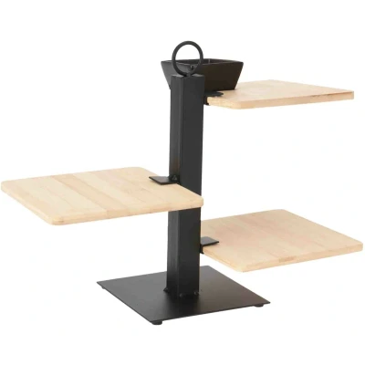 Afbeelding van Excellent Houseware 3 laagse etagere bamboe 27 cm serveertray