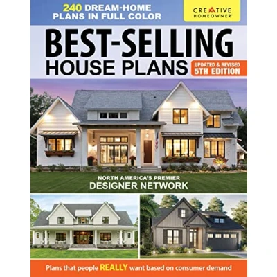 Afbeelding van Best Selling House Plans, Updated &amp; Revised 5th Edition: Over 240 Dream Home Plans in Full Color