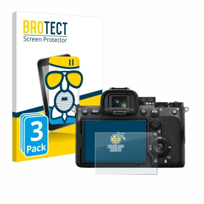Afbeelding van BROTECT Antireflecterende Glas Screen Protector Mat voor Sony Alpha 7 IV (3 Stuks) Schermbeschermer [Beschermglas Folie niet Gehard Glas]