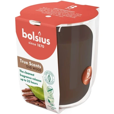 Afbeelding van Bolsius True scents geurglas oud wood 8cm