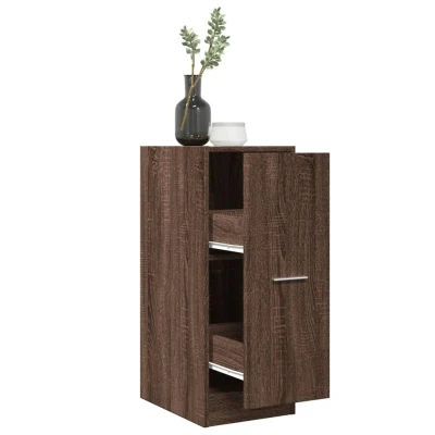 Afbeelding van vidaXL Apothekerskast 30x41x77,5 cm bewerkt hout bruin eikenkleurig
