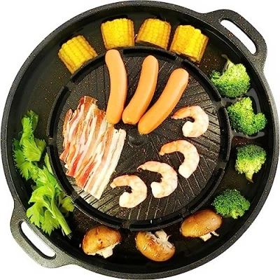 Afbeelding van TomYang Mookata Thaise barbecuegrill met hete pot, en pot