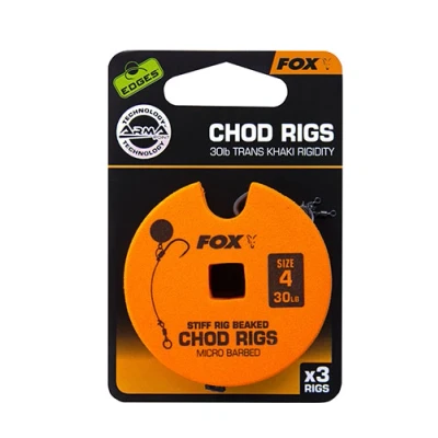 Afbeelding van Karper onderlijn Stiff Chod Standard Barbless Rigs Edges Fox