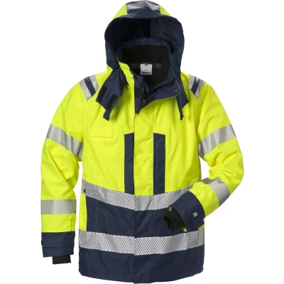 Afbeelding van Fristads Hi Vis Airtech Shelljack Klasse 3 4515 Gtt geel/marineblauw