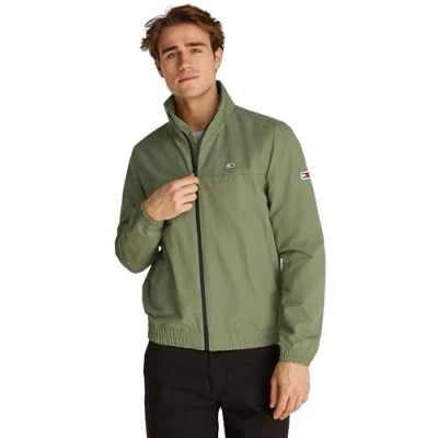 Afbeelding van Tommy Jeans Heren TJM ESSENTIAL CASUAL BOMBER Puffer Jacket, Groen, XXL, Groen (Aruba Groen), XXL