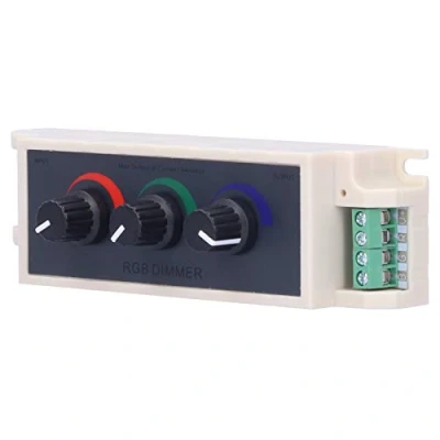 Afbeelding van LED dimmercontroller, DC12V 24V PWM RGB 3 kanaals uitgang voor meerkleurige stripverlichting Enkele kleur
