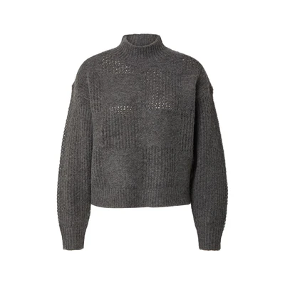 Afbeelding van Vero Moda Trui Vmmoon Ls Highneck Pullover Ga Bf 10309591 Medium Grey Melange Dames Maat XS