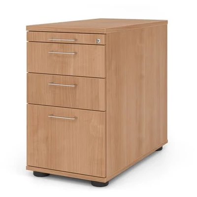 Afbeelding van SIGNA SC40 BS Rolcontainer Hout Walnoot met ophangsysteem Metalen beugelhandgreep