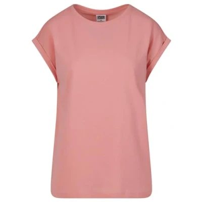 Afbeelding van Urban Classics Extended Shoulder Tshirt basic, Dames, Maat: Medium, Lemonadepink