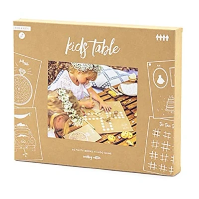 Afbeelding van kids activiteiten bruiloft table kinderfeest feest Spelletjestafel Kind