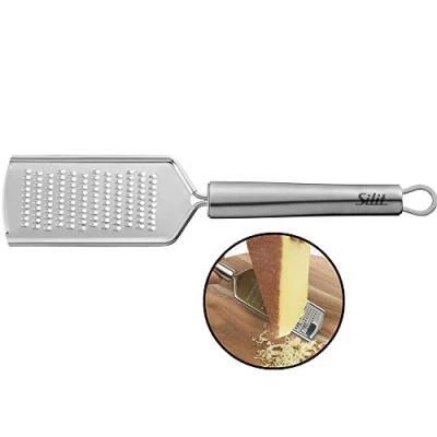 Afbeelding van Silit Classic Line kaasrasp, 25 cm, gepolijst roestvrij staal, universele rasp, vaatwasmachinebestendig