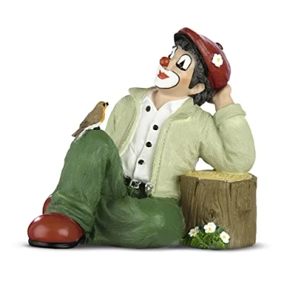 Afbeelding van Gilde clowns Een kleine pauze 10x10x10 cm resin handgeschilderd In cadeauverpakking verzamelaarsobject
