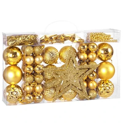 Afbeelding van Kerstversiering goud, kerstdecoratie