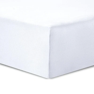 Afbeelding van Vision jersey hoeslaken 200 x cm Kleur: Wit 100% katoen Elastiek rondom spanhoogte 30