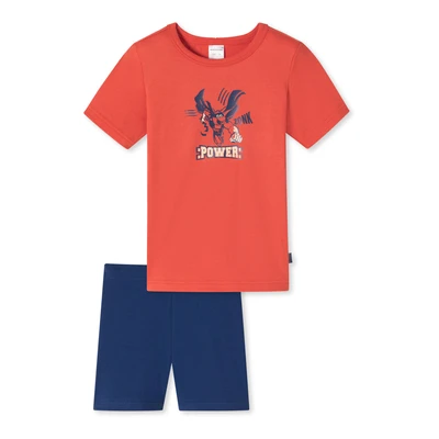 Afbeelding van Schiesser Natural LOVE SET Pyjama voor kinderen, Maat: 92, Rot
