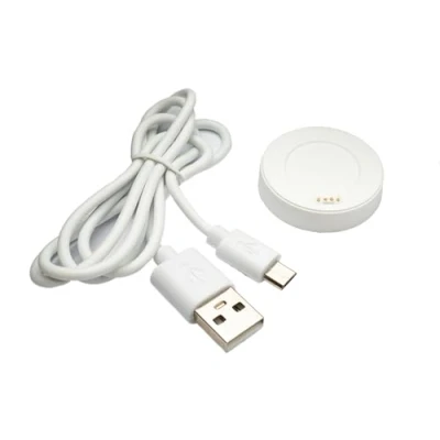 Afbeelding van System S USB 2.0 kabel 80 cm laadstation voor Huawei Watch 1 Smartwatch 5V adapter in wit