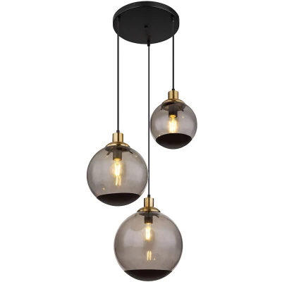 Afbeelding van Globo hanglamp Potter zwart metaal 51 cm E27 fitting 15860 3H