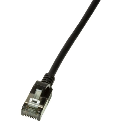 Afbeelding van CAT6a U/FTP Ultraflex, 100% koper, zwart, 5M Netwerkkabel Computerkabel Kabel