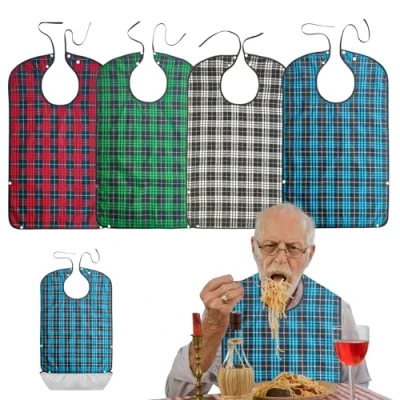Afbeelding van Nizirioo slabbetjes voor volwassenen, 4 stuks, M