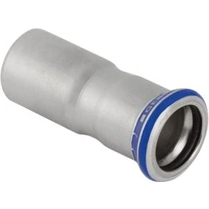 Afbeelding van Geberit mapress verloopsok recht 1 delig rvs 316 met ciir afdichtring 54mm x 42mm schuifeind persmof 32324